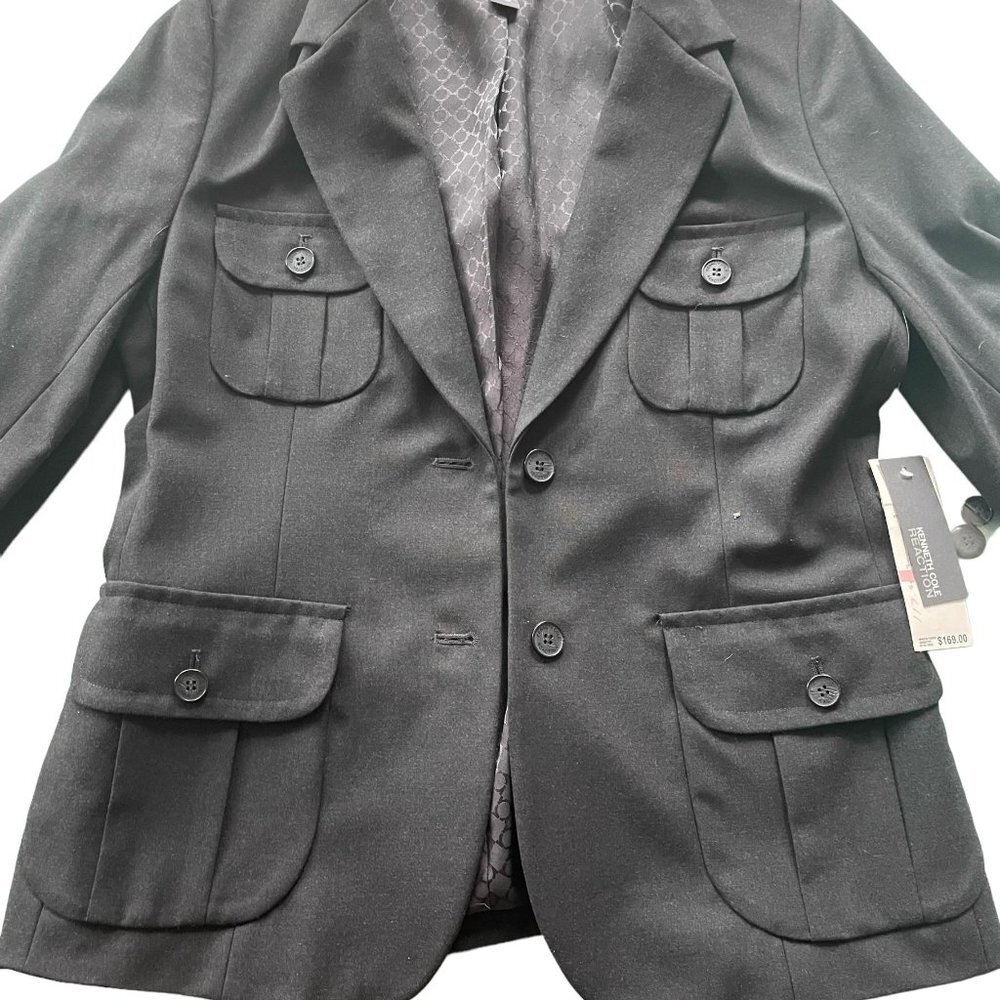 NWT‎ Kenneth Cole Reaction women's gray blazer sz 10